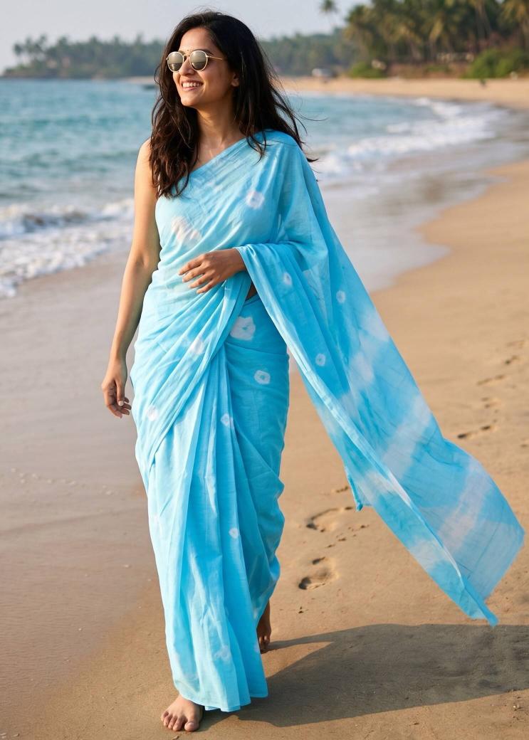 Vastrangan cotton bandhej direct manufacturer of sarees for resellers near me